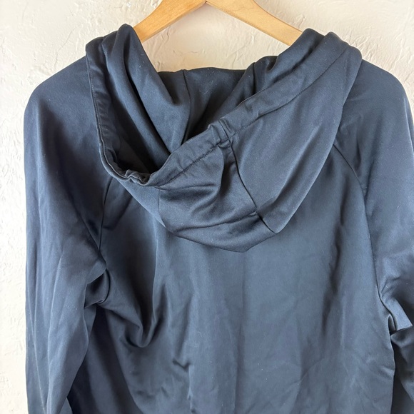 Nike Men's Black Zip-up Hoodie Jacket Dri-Fit Gray Logo Size Large - Picture 7 of 11